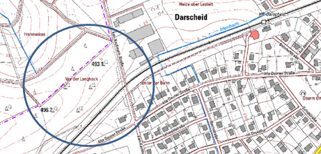 Ausschnitt Lageplan