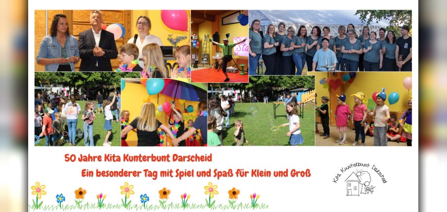 Kita Darscheid_50 Jahre - 1 Fotocollage vom Fest