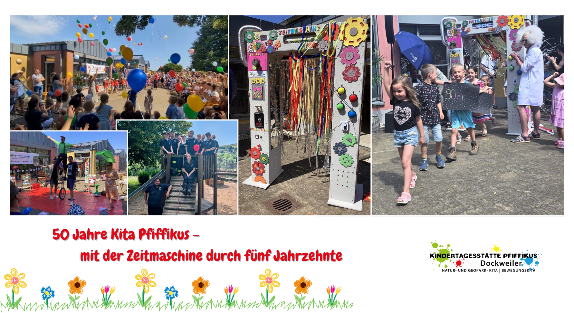 Bildcollage mit Eindrücken des Tages