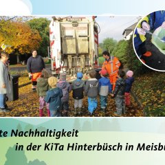 Kinder vor Müllauto