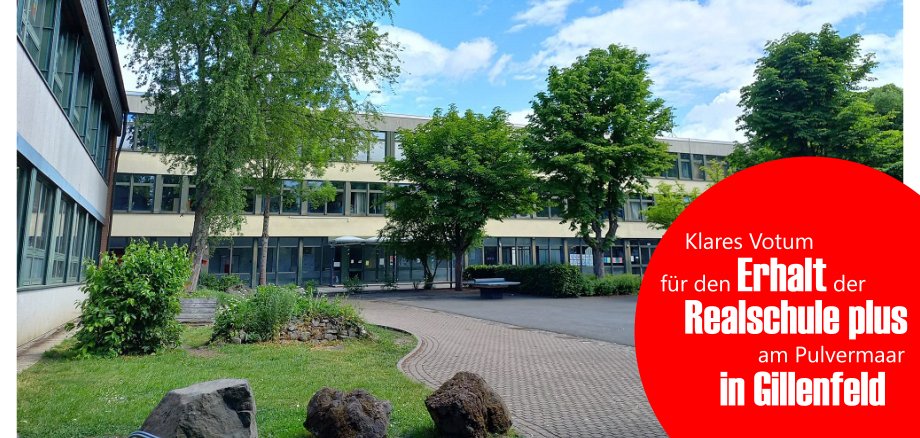 Symbolbild vom Schulgebäude der Schule am Pulvermaar