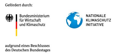 BMWK_NKI_Gefoerdert_RGB_DE_2022_quer Logos Bundesministerium für Wirtschaft und Klimaschutz und Nationale Klimaschutz Initiative