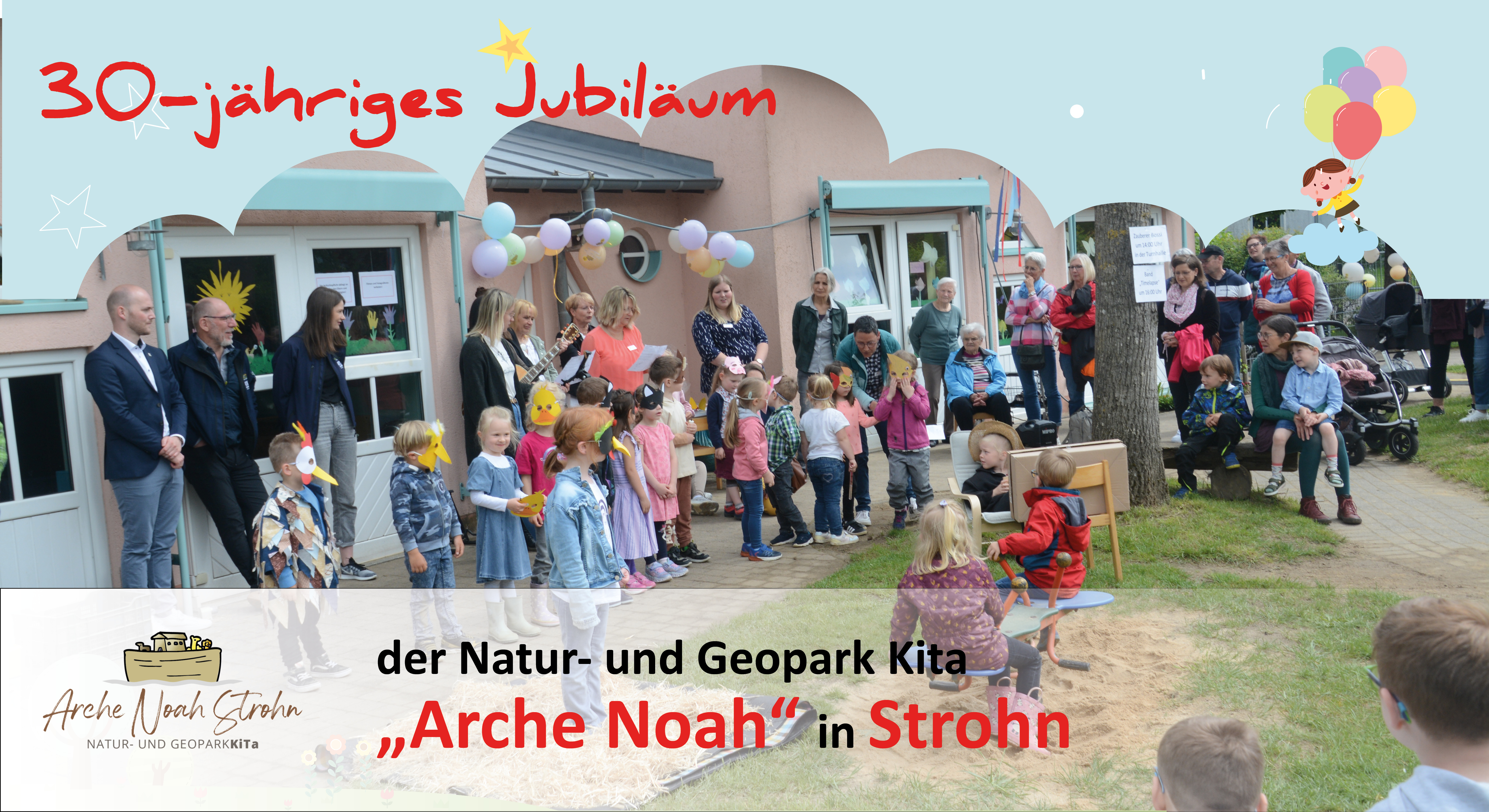 Personen bei Kindergartenfest