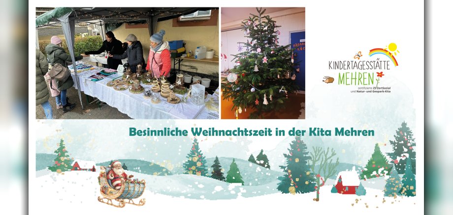 Collage Weihnachtsmarkt Kita