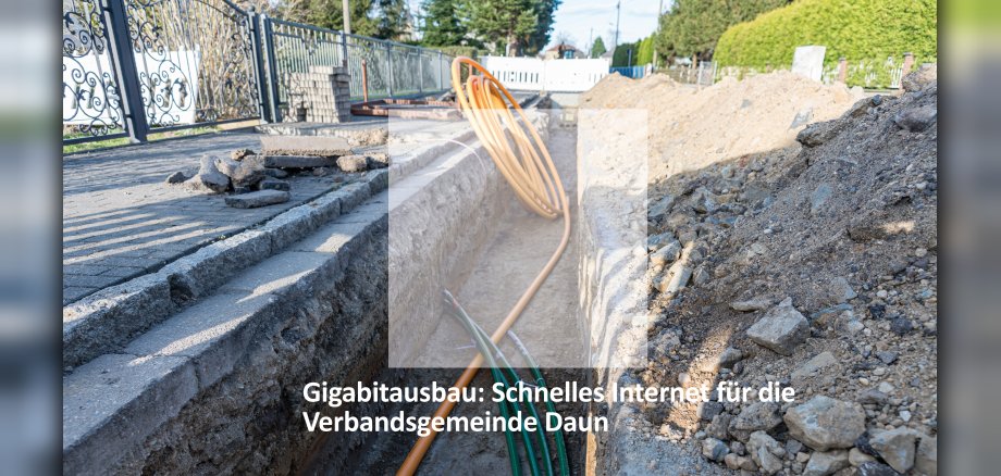 Symbolbild Bauarbeiten Glasfaserausbau