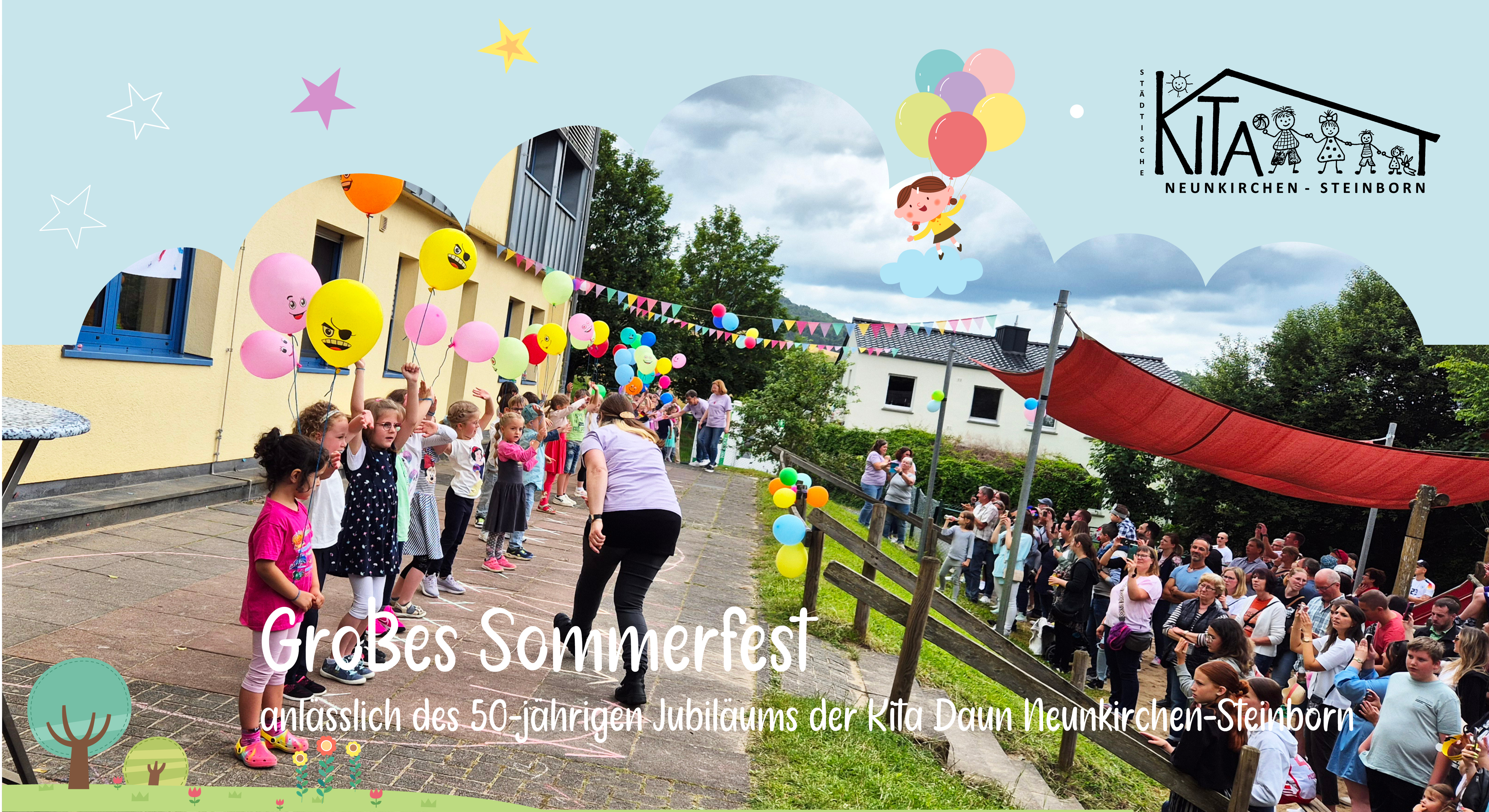 Kinder bei Kitafest