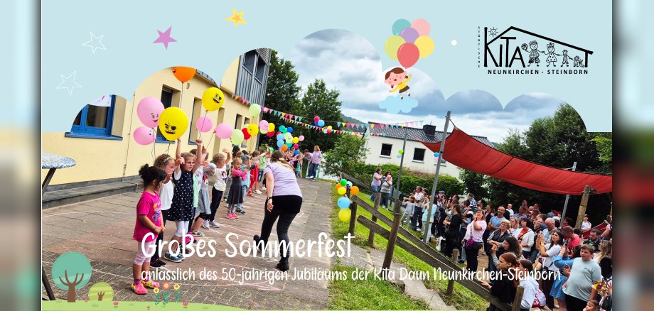 Kinder bei Kitafest
