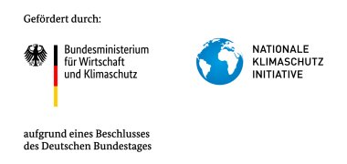 Logos Bundesministerium für Wirtschaft und Klimaschutz und Nationale Klimaschutz Initiative