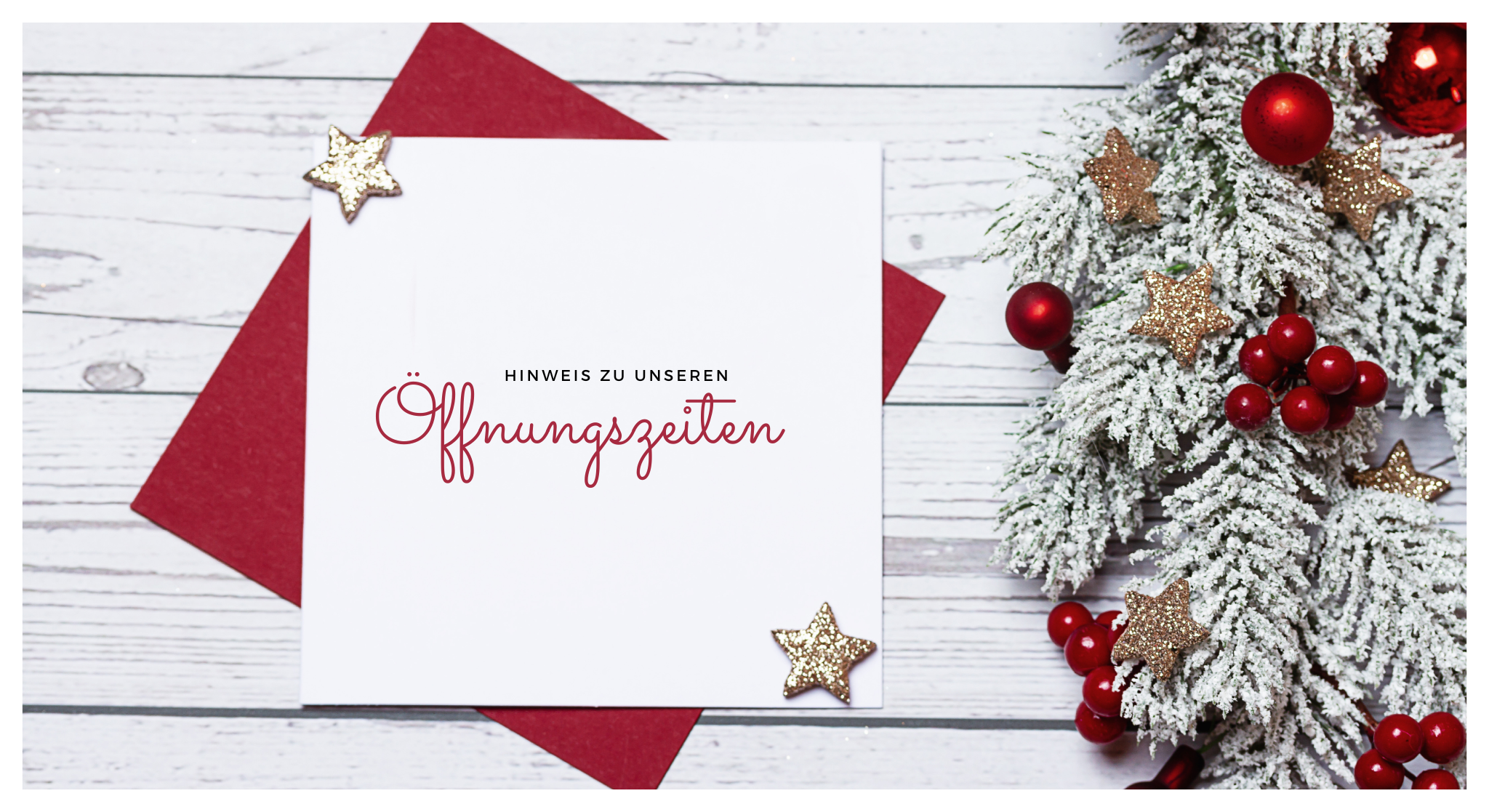 Symbolbild Hinweis zu unseren Öffnungszeiten