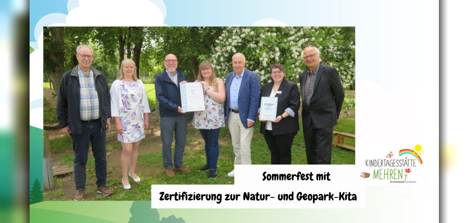 Sieben Personen mit Zerftifikat