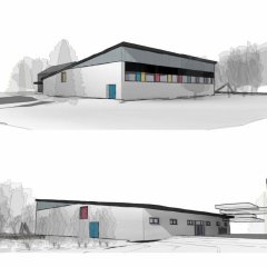 Außenansicht geplanter Neubau