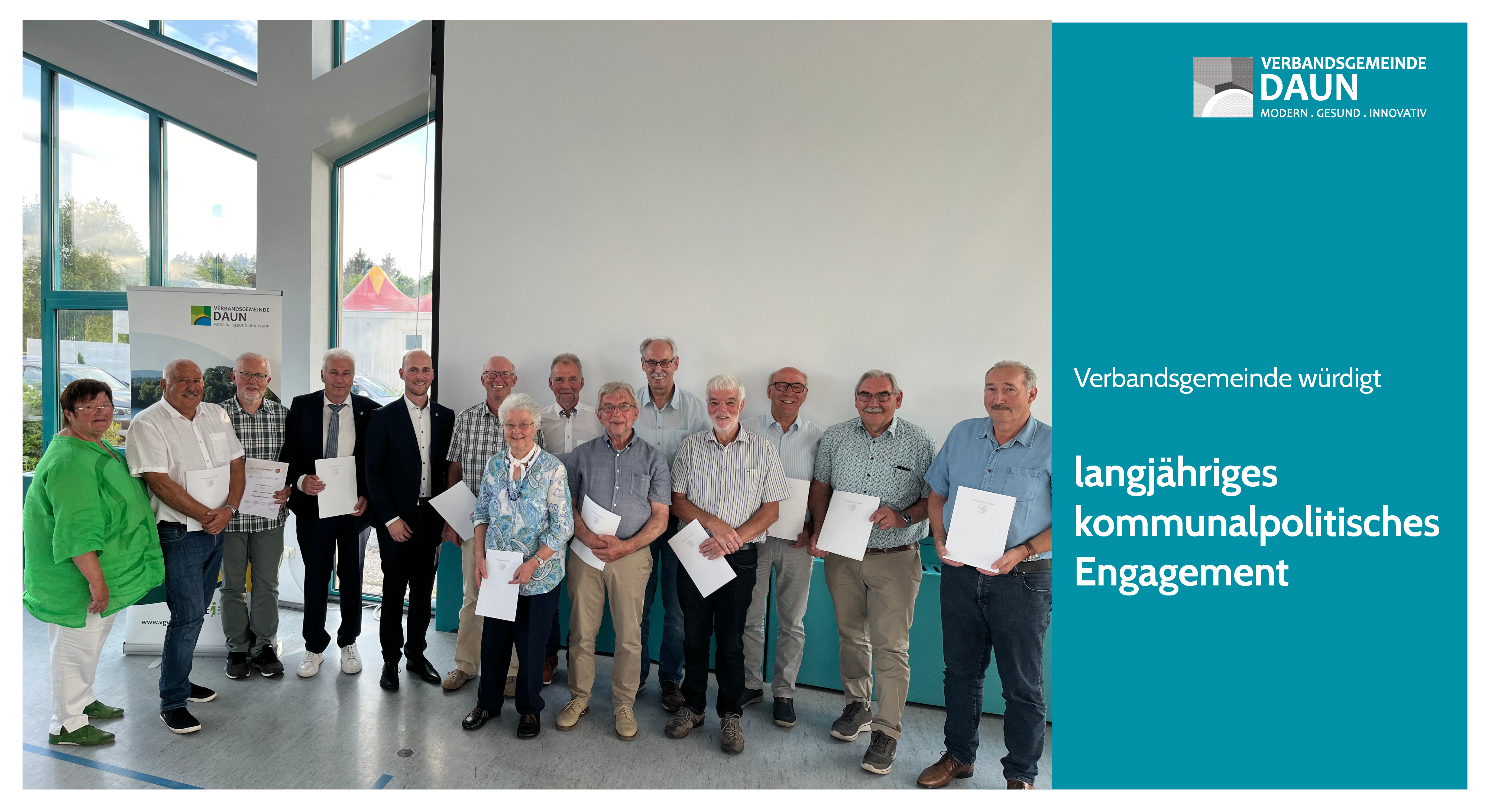 Personen bei Auszeichnung