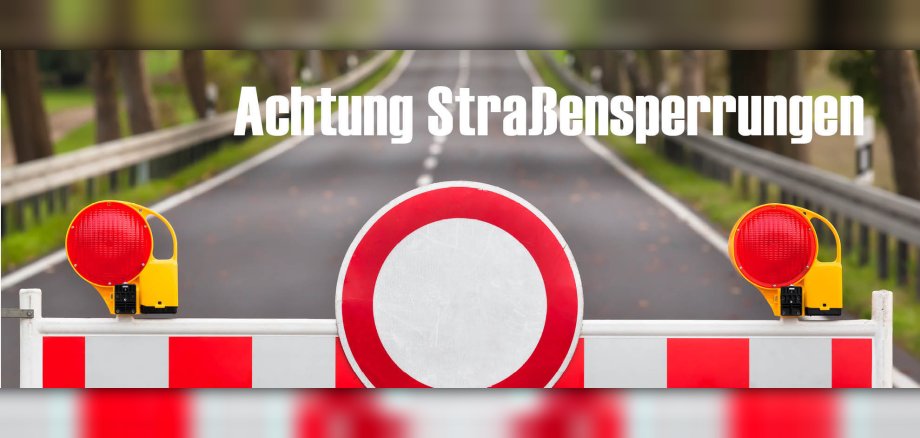 Symbolbild Straßensperrung