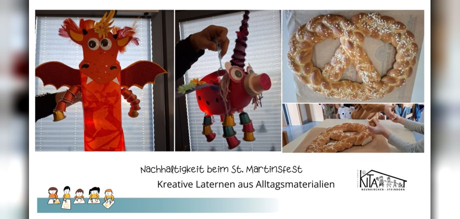 Kita Neunkirchen/Steinborn, St. Martin_HP - 1 Collage mit gebastelten Laternen