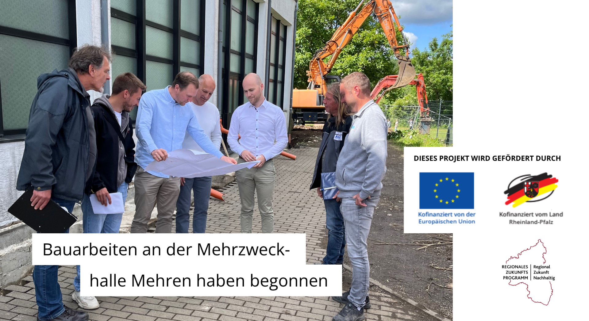 Personen an Baustelle