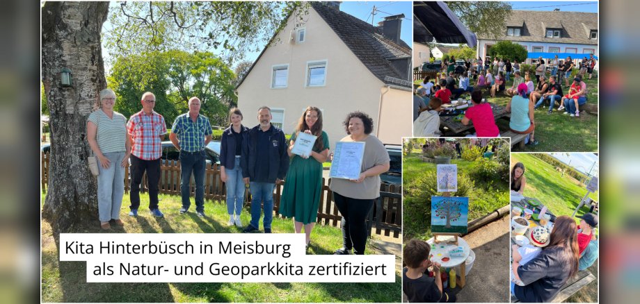 Bildercollage, Personen mit Zertifizierungsurkunde