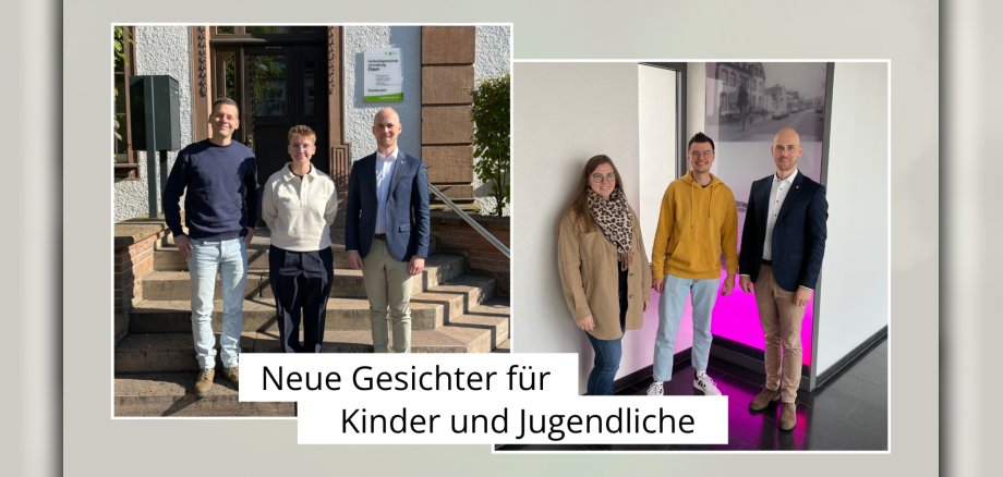 Neue Gesichter für Kinder und Jugendliche_HP - 1 Collage von zwei Fotos mit jeweils drei Personen