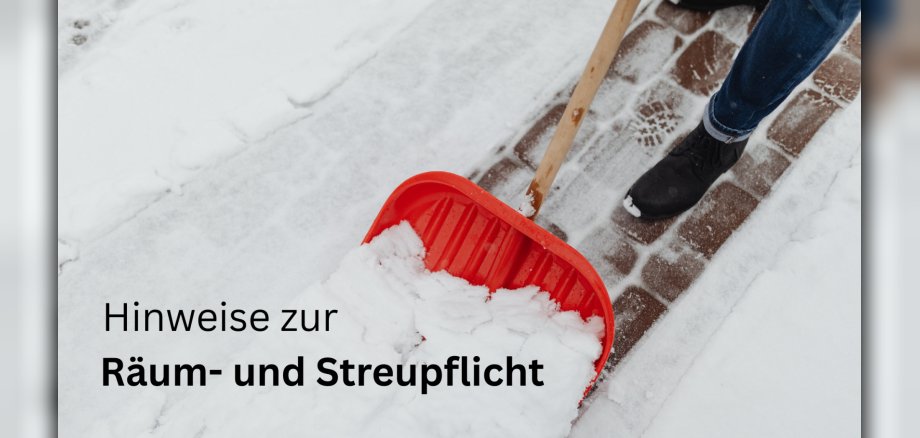 Räum- und Streupflicht - 1 Symbolbild Schnee räumen