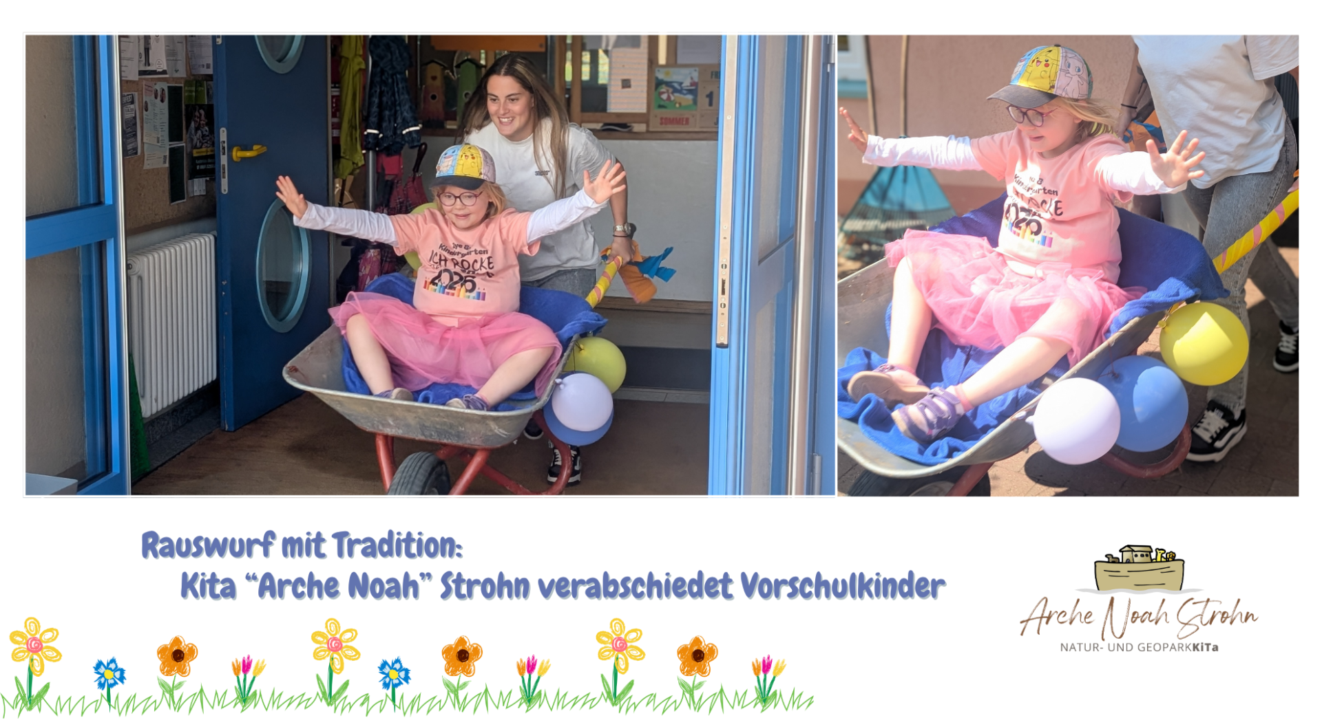 Kind in Schubkarre