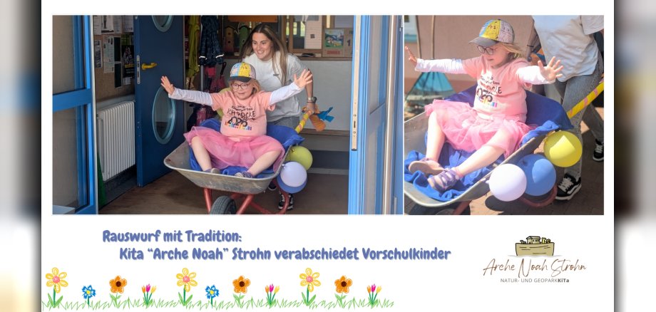 Kind in Schubkarre