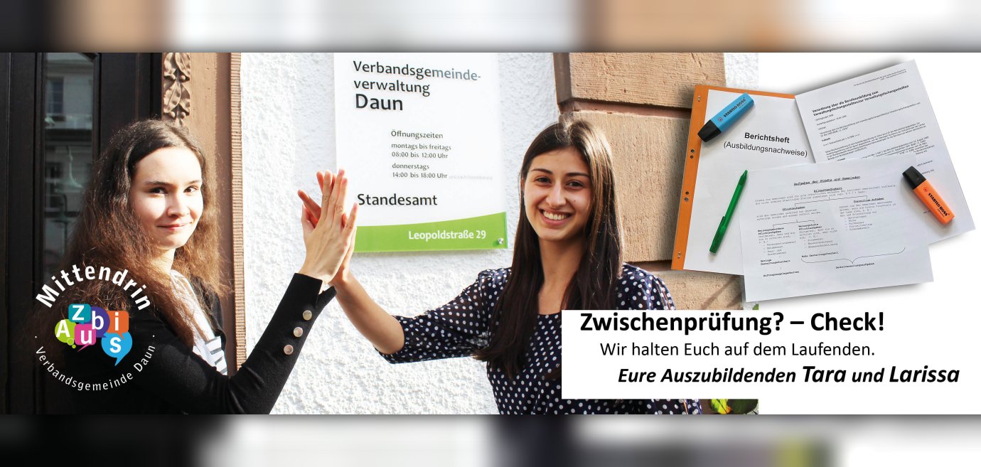 Zwischenprüfung? - Check! | Verbandsgemeinde Daun