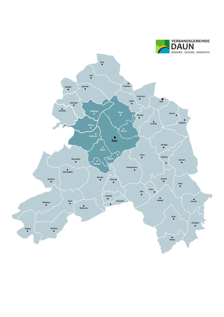 Karte Verbandsgemeinde Daun